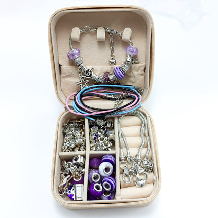 Children's Birthday Gifts for Girls, Girls' Toys, 6-8 Year Old Little Girls' Jewelry Box, 9-12 DIY Bracelet Jewelry