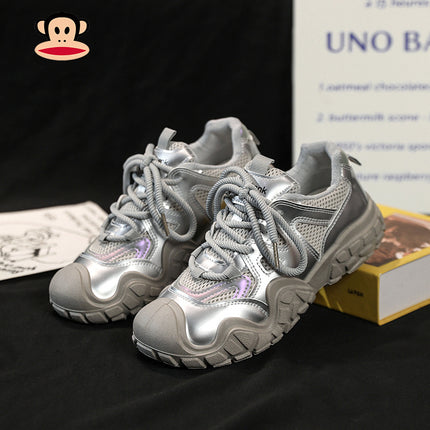Paul Frank/Big-Mouthed Monkey Ugly Daddy Shoes New Year Mesh Breathable Outdoor Hiking Sports Hiking Shoes for Men and Women