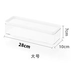 8029. white cover transparent box-large size 1 pet high transparency can be stacked