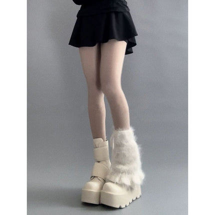 High-Definition Version of New Hot Girl High-Heeled Short Boots for Women in Autumn and Winter New Waterproof Platform Small Platform Thick-Soled Boots