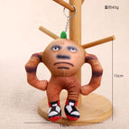 Size as shown in color / Orange muscular man pendant - about 15cm/45g