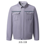 [Cotton reflective strip] gray single clothes / 3XL