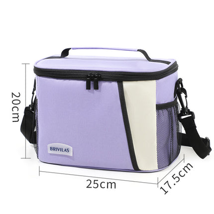Large-Capacity Ice Pack, Leak-Proof Lunch Box Bag, Portable Fresh-Keeping Bag, Cross-Body Insulated Bag, Travel Essential Lunch Box