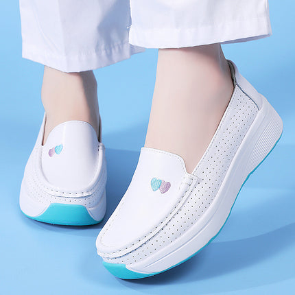 Nurse Shoes for Women, Summer Non-Slip Thick-Soled Casual Soft-Soled Shoes That Are Comfortable and Breathable for Medical Work, in Stock for Dropshipping