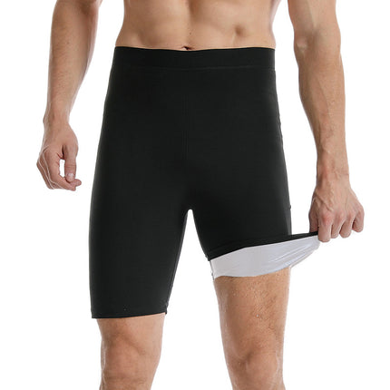 Outdoor Men's Running Fitness Sports Body Shaping Sweat Pants Sauna Coated Casual Sweat Shaping Pants