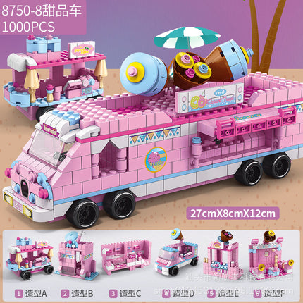 Building Blocks Children's Assembled Toys Educational Girls Boys Lele Brothers 8742 Series Compatible with Lego Cross-Border