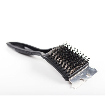 Cross-Border Stainless Steel Wire Barbecue Brush Outdoor Bbq Cleaning Grill Brush Barbecue Grill Grill Cleaning Brush Bird Cage Brush