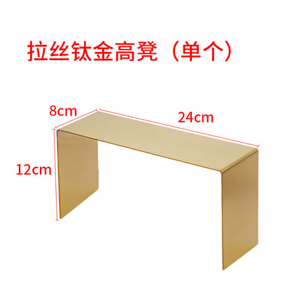 Clothing Store, Shoe Store, and Bag Display Props, High and Low Models, Stainless Steel Shoe and Bag Display Racks, Hot-Selling Cross-Border Items