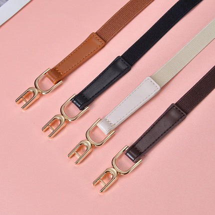 Women's Decorative Belt for Dresses, Simple and Versatile, Suitable for Sweaters and Coats, Waist-Cinching, Fashionable Elastic Slim Waist Belt
