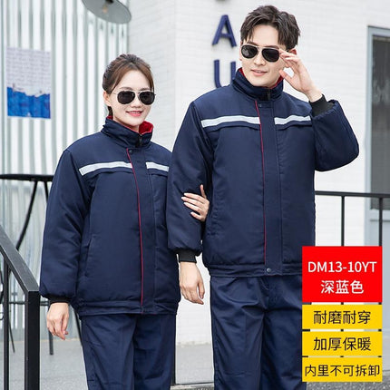 Winter Cold-proof Clothing State Grid Work Clothes Cotton Men's Winter Jacket Gas Station Winter Clothing Outdoor Logistics