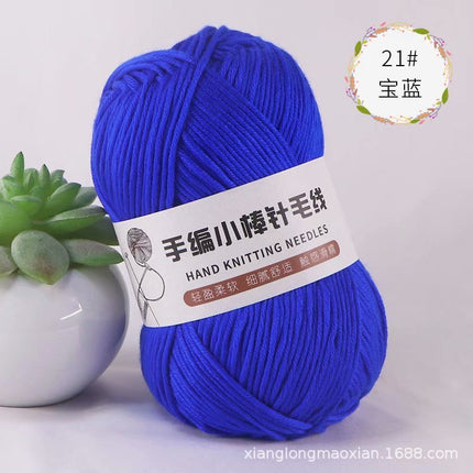 10 Strands of Hand-Knitted Small Stick Needles, Medium-Thick Woolen Knitting Wool, Hand-Knitted Men's and Women's Hats and Scarf Threads Wholesale