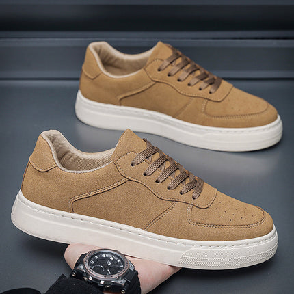 Men's autumn and winter casual shoes retro sneakers Four Seasons single shoes men's leather shoes outdoor hiking fashion trendy men's shoes