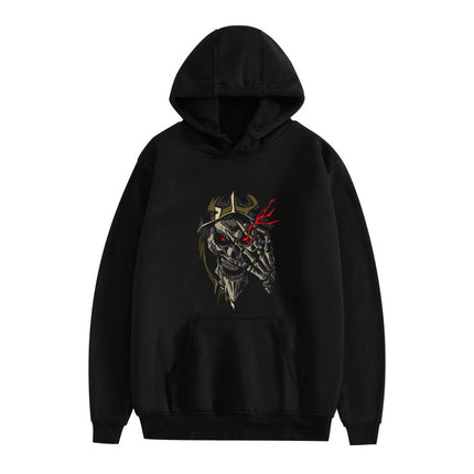 Cross-border overlord peripheral hoodie cartoon cartoon print autumn and winter men's and women's hooded sweater