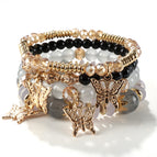 Xhy427 black four butterflies