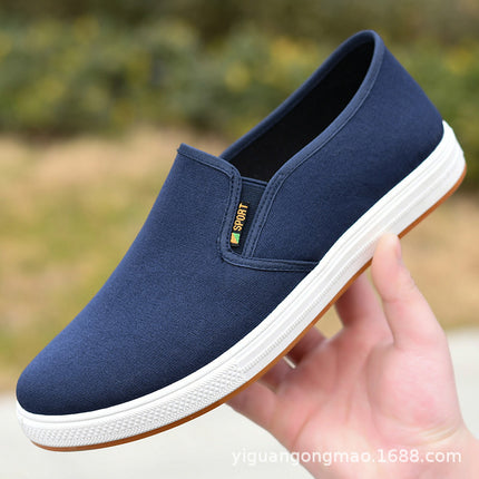 Old Beijing Cloth Shoes Canvas Shoes Spring and Autumn Single Shoes Middle-aged and Elderly Non-slip Wear-resistant Dad Shoes Lightweight Breathable Soft Sole