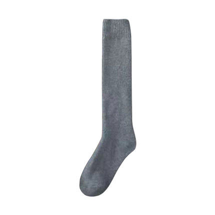 Calf Socks Women's Autumn and Winter Retro Preppy Style Extended Thickeneded Warm Heating Socks Insjk Long Terry