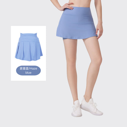 [in Stock] Ld Yoga Spring/Summer Short Skirt Anti-Exposure Fitness High-Waisted Sports Quick-Dry Training Tennis Pleated Skirt