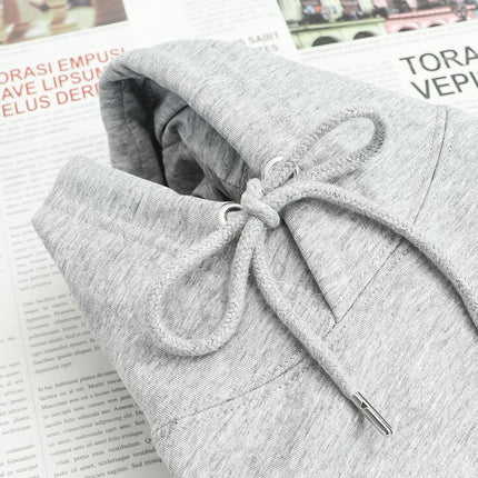 Hemp gray 600g heavy light flower gray Silver Fox velvet light gray men's and women's super soft hooded vests padded velvet