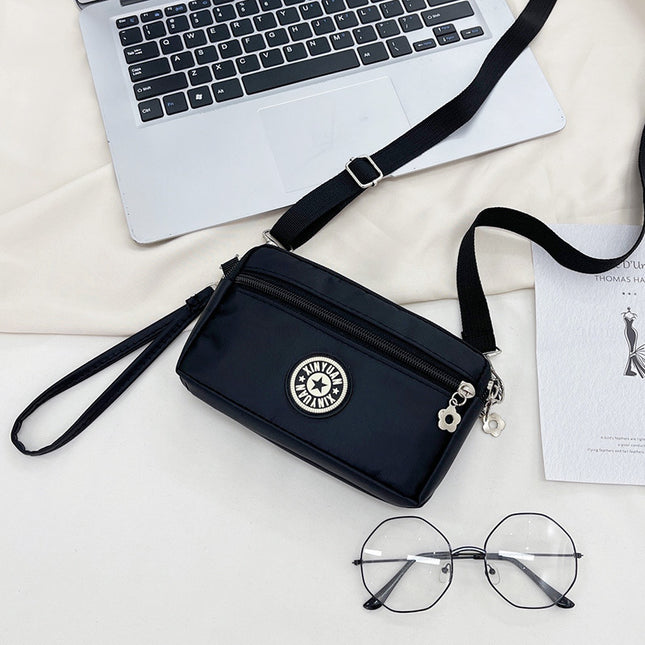 2023 New Shoulder Crossbody Bag Middle-aged and Elderly Mother Bag Oxford Cloth Multi-layer Casual Crossbody Mobile Phone Coin Purse Bag