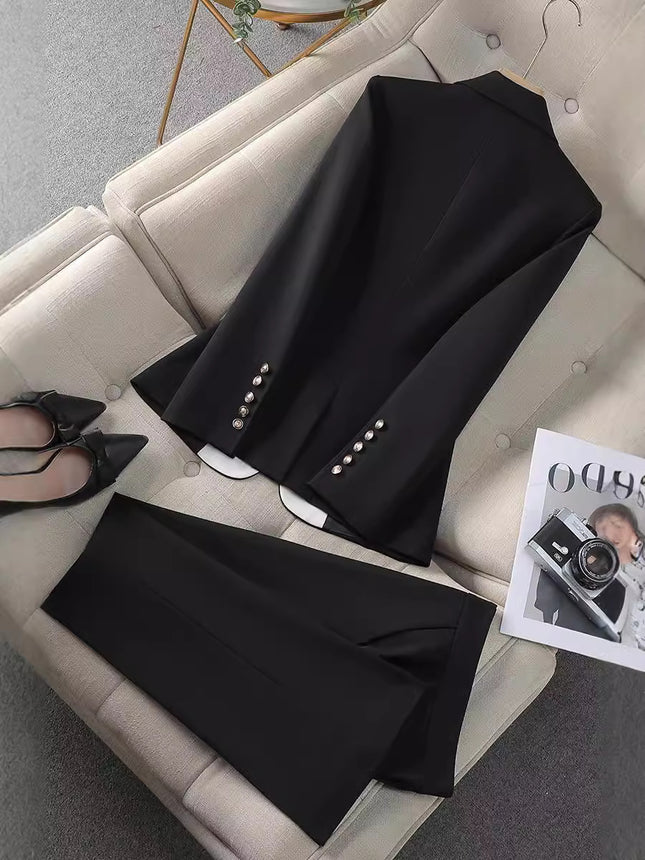 New Orange Professional Small Suit Jacket High-grade Suit suit Suit Spring and Autumn Short Skirt Small Hugh