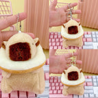 Bead chain style / Light brown bagel capibala