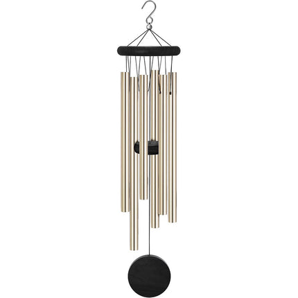 Cross-border hot-selling wooden wind chimes with 6 aluminum tubes home craft wooden wind chimes courtyard decoration craft gifts wholesale