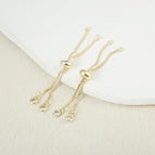 6cm zipper [1 piece/approx. 1.4g/pack] / 14k color-preserving real gold