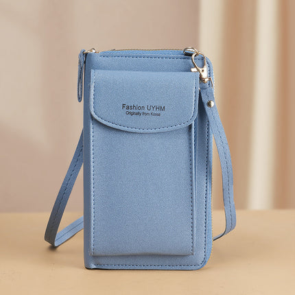 Factory wholesale small shoulder messenger bag Korean women's mobile phone bag multi-function large capacity coin purse mini bag