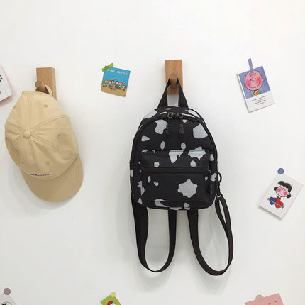 Bag Women's Bag 2024 New Backpack Dairy Cow Pattern Backpack Outdoor Travel Small Backpack Casual Backpack