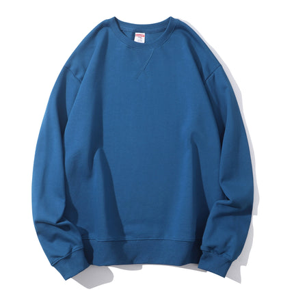 380g Heavyweight Pure Cotton Classy Cotton Tight and Warm Terry Round Neck Sweatshirt Trendyy and Versatile with Customizable Logo