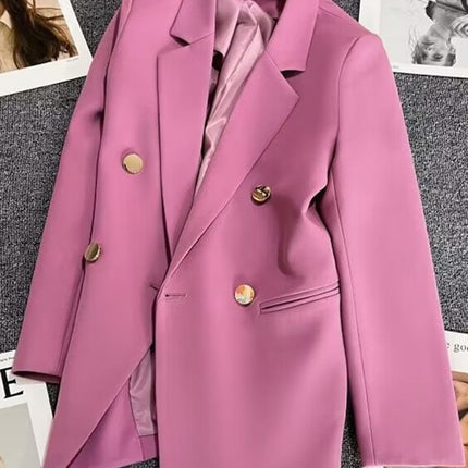 Orange Suit Jacket Women's 2025 Spring and Autumn New Korean High-end Temperament Popular Suit 22 Colors