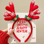 Snowflake bell antler headband