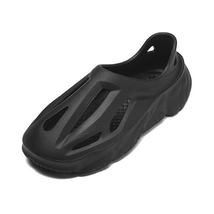 2023 New Men's Sandals Casual Garden Shoes Men's Outdoor Slippers Breathable Hole Shoes Men's Thick Sole Beach Shoes for Men