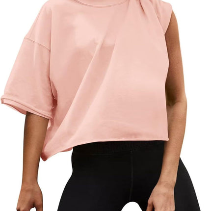 2024 Amazon Outdoor Running Sports Short Sleeve Yoga Wear Casual Easiest for Match Fitness Top Loose Sports T-Shirt