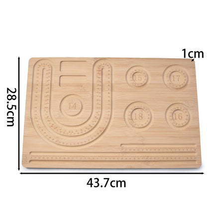 Solid Wood Bead Tray, Jewelry Bracelet Display Tray, Jewelry Design Tray, DIY Beading Tools, Bracelet Storage Tray