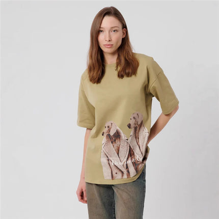 Tops for Dogs, Fashionable New Retro Summer Oversize Elegant, Versatile, Handsome and Personalized Loose Printing 2025