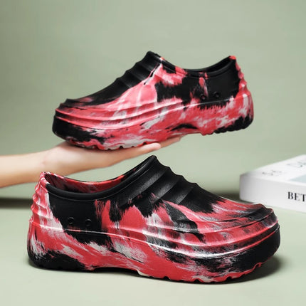Foreign Trade Chef Men's Shoes Winter Kitchen Work Casual Work Shoes One-Leg Sports Thick-Soled Slippers Dropshipping