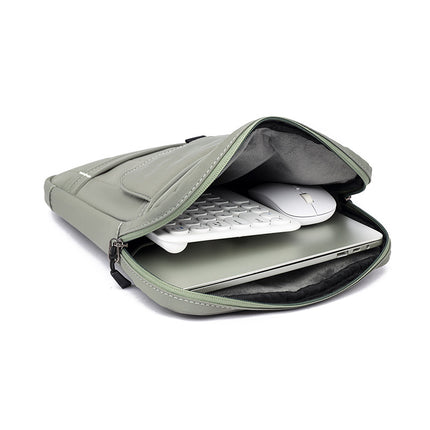 New Simple Vertical Tablet Bag Commuter Nylon iPad Handbag 15.6inch Satchel Laptop Bag