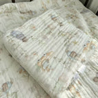 Six layers of super soft bamboo cotton-little fox / 105 by 105cm