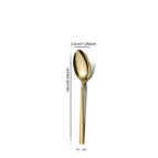 Golden tea spoon