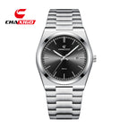 White shell + black surface + white steel belt 7553-9
