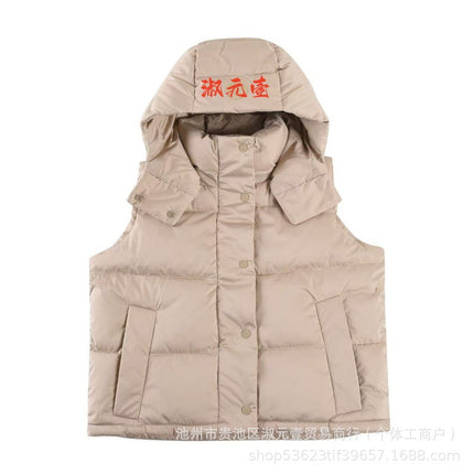 Lulu Original Wunder Puff Four-Panel Vest Bread-Style down Jacket Short Hooded Women's Coat