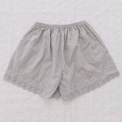 Summer new anti-light lace ice silk safety pants wholesale thin breathable solid color leggings three-point panties