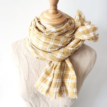 Foreign trade surplus goods clearance pick up multi-style cotton and linen scarf women's scarves literary retro long shawl scarf women