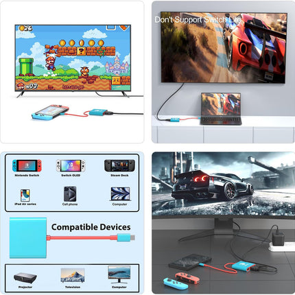Switch Three-In-One Typec Docking Station Mobile Phone Tablet Computer Game Console USB Converter 3-in-1 Docking Station