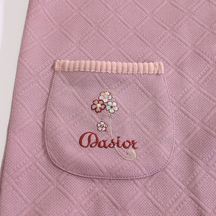 Chun Baifen Mother Pajamas Women's Autumn and Winter Middle-aged and Elderly Air Cotton Thickened plus size Outer Wearing Sandwich Home Clothes
