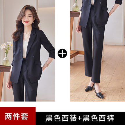 High-level Elegant Professional Suit Jacket Women's Autumn New Slim-fit Slimming High-end Professional Dress Suit suit