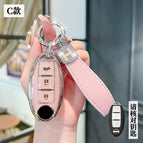 Nissan C- Smart 3 Key [Crystal Pink Single Shell] H Rope Drill Buckle
