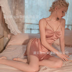 Bean paste (nightgown + t pants) / One size fits all