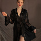 Can be matched with black robe belt / Free size [can wear 110 Jin]]